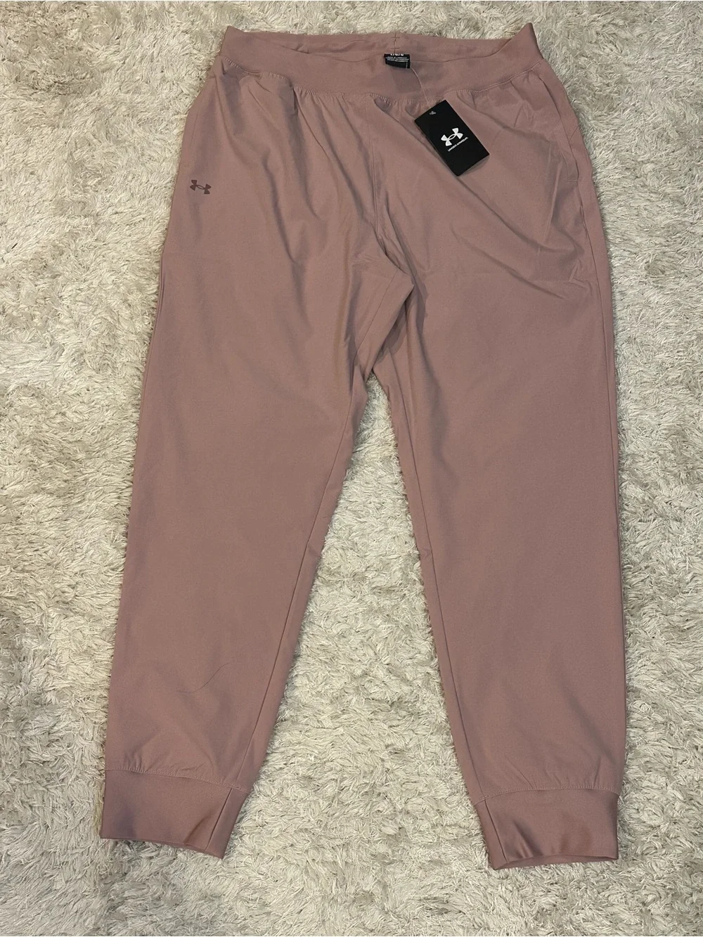 NWT Under Armour UA Rival Women’s Joggers Mauve Pink - Large